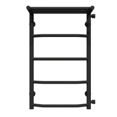 Рушникосушарка водяна Трапеція з полицею П5 400х700 Deffi Чорний (C.TP.70.40.5.B.C)