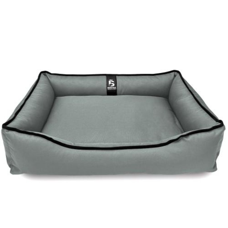 Лежак ліжко для собак та котів EGO Bosyak Waterproof M 75х65 Сірий (спальне місце для собак та котів)