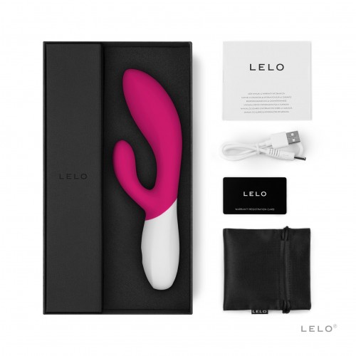 Вібратор-кролик LELO Ina Wave 2 Cerise, манливий рух стовбура + вібрації в інтернет супермаркеті PbayMarket!