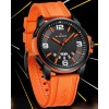 Наручний годинник чоловічий NaviForce Young Orange Чорний (3492)