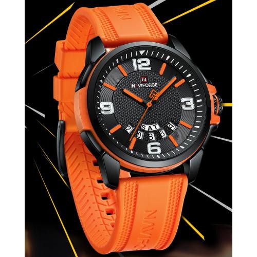 Наручний годинник чоловічий NaviForce Young Orange Чорний (3492) Наручний годинник чоловічий NaviForce Young Orange Чорний (3492)