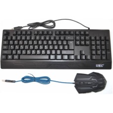 Провідна клавіатура + мишка з підсвічуванням UKC M710 Black
