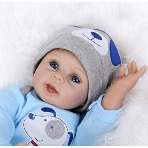 Силіконова колекційна лялька No Brand Хлопчик Гаррі 55 см (201)