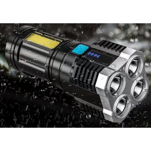 Ліхтар ручний Police X509/L-S03-4LED 3030+COB з/в USB-micro Чорний ABS пластик (X509) Ліхтар ручний Police X509/L-S03-4LED 3030+COB з/в USB-micro Чорний ABS пластик (X509)