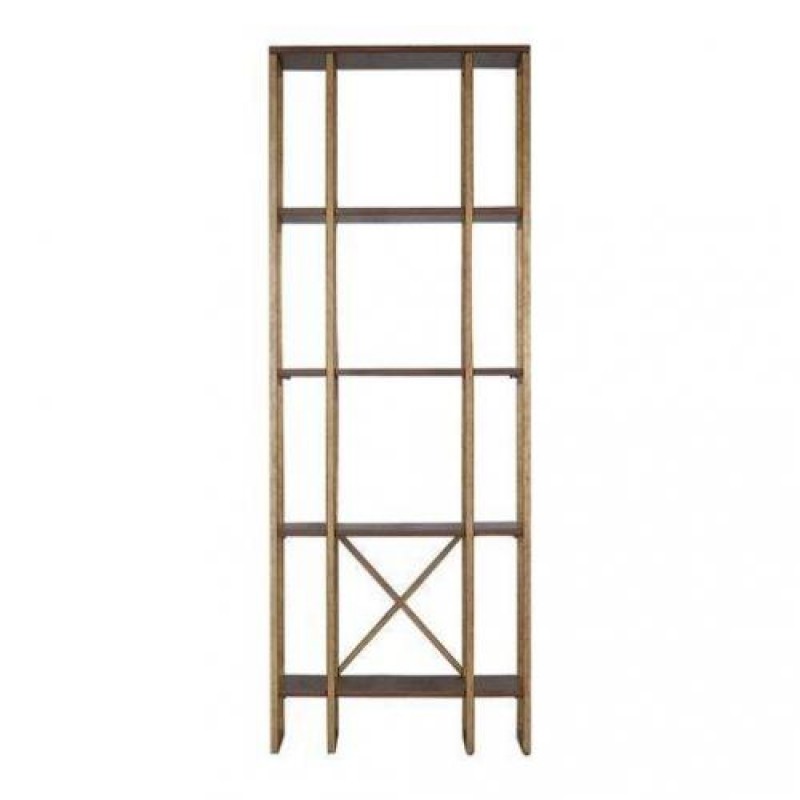 Стелаж для зберігання в стилі Loft NS-1881 2180x800x350 мм Коричневый