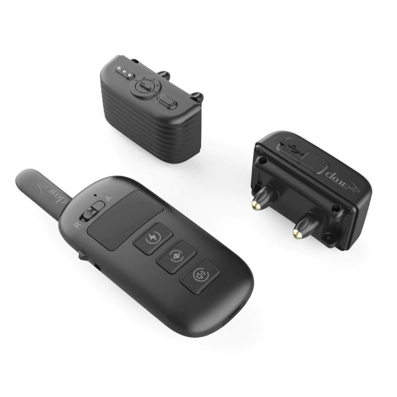 Електронний ошийник для собаки для дресирування + антилай 2 в 1 Dobe DB 500, червоний ремінець