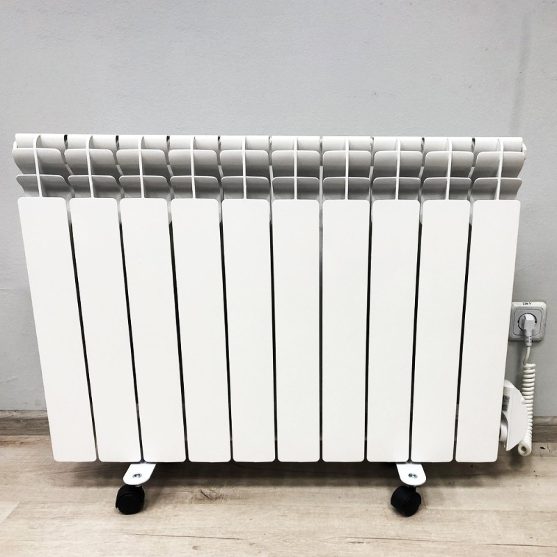 Обігрівач масляний алюмінієвий Gladiator HYBRID HYB-10W 500/100 термостат 1500Вт WiFi компл.роликів