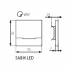 Світильник сходовий Kanlux Sabik 7.5x7.5x0.7 см Сірий (Kan23108)