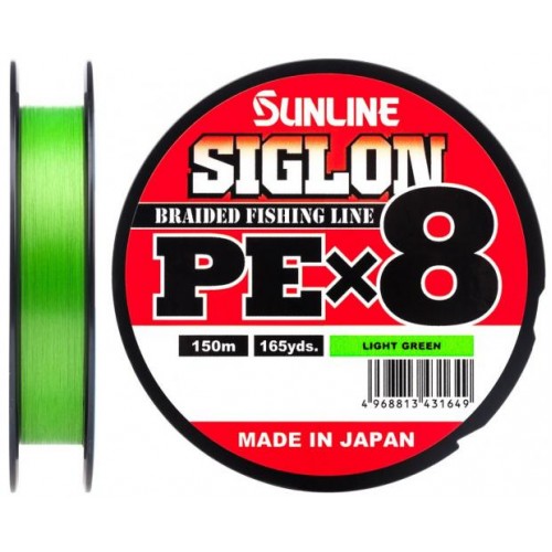 Шнур Sunline Siglon PE х8 150 м 0.153 мм 6 кг / 12lb (1658-09-64) Шнур Sunline Siglon PE х8 150 м 0.153 мм 6 кг / 12lb (1658-09-64)