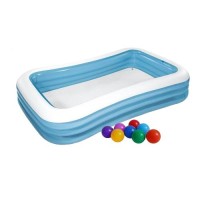 Дитячий надувний басейн Intex 58484-1 прямокутний, 305 х 183 х 56 см, з кульками 10 шт