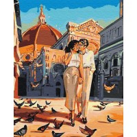 Картина за номерами Brushme Кохання та голуби 40х50 см (GX30468) Картина за номерами Brushme Кохання та голуби 40х50 см (GX30468)