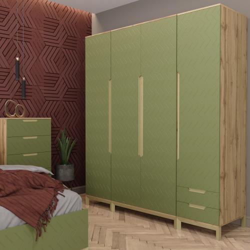 Пенал Art In Head 1 Swan лівий 500x2300x600 Балі зелений (105100104) Пенал Art In Head 1 Swan лівий 500x2300x600 Балі зелений (105100104)