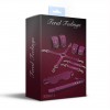 Набір Feral Feelings BDSM Kit 5 Burgundy, наручники, поножі, хрестовина, маска, падл в інтернет супермаркеті PbayMarket!