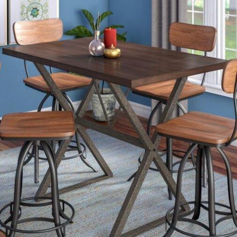 Обідній високий стіл у стилі Loft NS-1095 930x1000x600 мм Коричневый