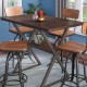 Обідній високий стіл у стилі Loft NS-1095 930x1000x600 мм Коричневый