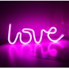 Настінний неоновий світильник нічник Angel Love рожевий