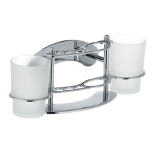 Підставка для щіток та пасти з двома склянками ZERIX LR101 (ZX2698)