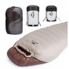Спальний мішок з натуральним пухом Naturehike Snowbird NH20YD001 L 205x80 см Коричневий (2241557739)