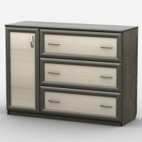 Комод Тиса Мебель АКМ-27 1 Венге Дуб молочний 90x45x120 см Комод Тиса Мебель АКМ-27 1 Венге Дуб молочний 90x45x120 см