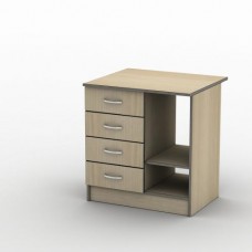Тумба офісна Тиса Мебель ТП-3 500 Бук 75x50.1x70 см