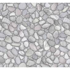 Шпалери на паперовій основі вологостійкі Шарм 158-02 Стоун світло-сірі (0,53х10м.)