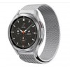Ремінець зі спеціальним конектором BeWatch Samsung Galaxy Watch 4 Milanese loop Серебристий (1010206)