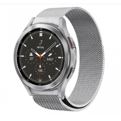 Ремінець зі спеціальним конектором BeWatch Samsung Galaxy Watch 4 Milanese loop Серебристий (1010206) Ремінець зі спеціальним конектором BeWatch Samsung Galaxy Watch 4 Milanese loop Серебристий (1010206)