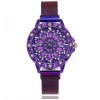 Годинник жіночий Classic Diamonds 40 мм Фіолетовий (2104618462)