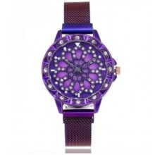 Годинник жіночий Classic Diamonds 40 мм Фіолетовий (2104618462)