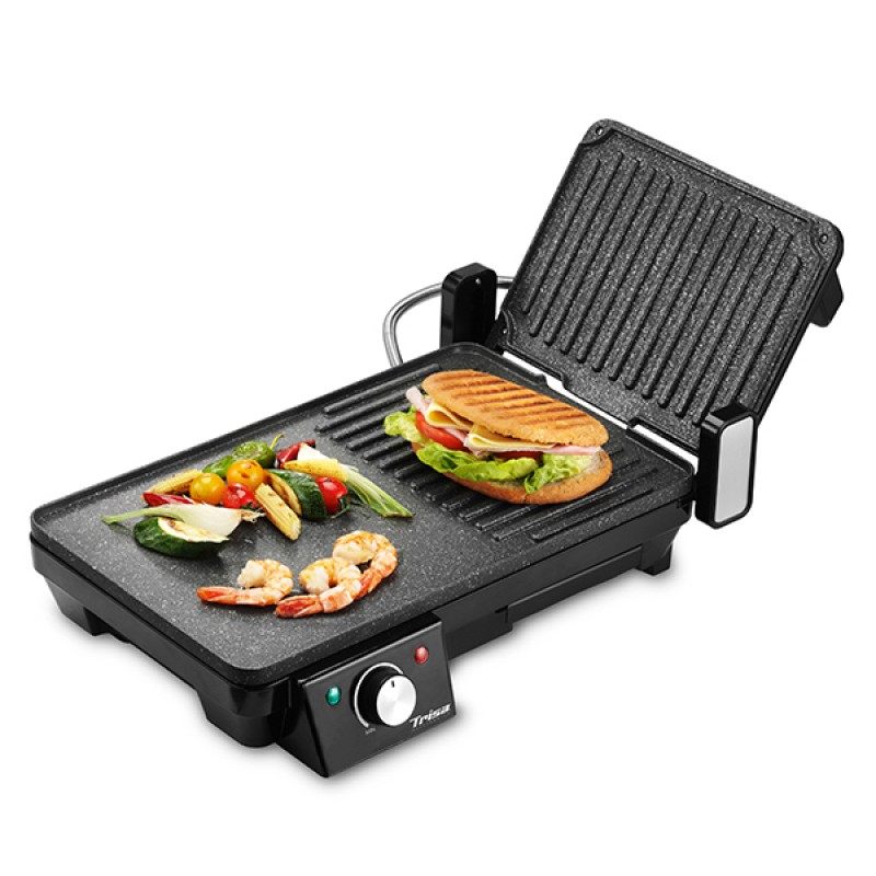 Гриль настільний Trisa 7365.4212 Panini & Grill Чорний (4699)