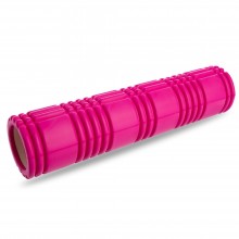 Роллер для занять йогою та пілатесом Grid 3D Roller FI-4941 d-14,5см, l-61см Рожевий (AN0567)