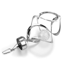 Садовий підвісний ліхтарик світлодіодний RGB UKC Сріблястий (id_811)