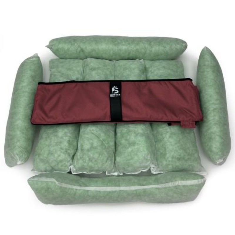Лежак ліжко для собак та котів EGO Bosyak Waterproof M 75х65 Бордовий (спальне місце для собак та котів)