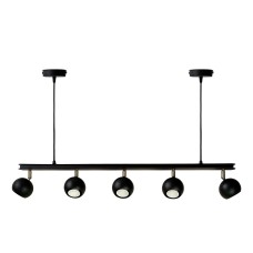 Люстра підвісна MSK Electric Core із поворотними плафонами Чорний NL 11152-5 BK