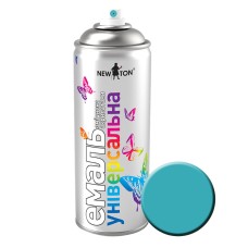 Емаль універсальна New Ton Глянцева 400 мл RAL 5021 Морська хвиля