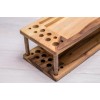 Дерев'яний  холдер для зберігання косметики із дзеркалом ecoWalnut 440x140x110 мм