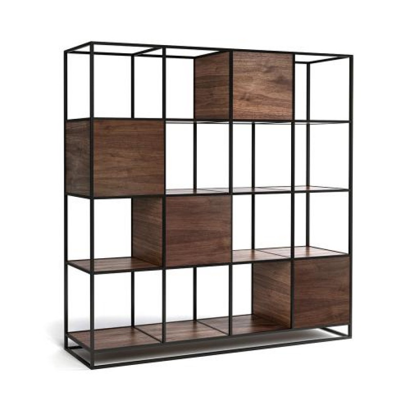 Стелаж для зберігання в стилі Loft NS-1786 2130x2050x450 мм Черный