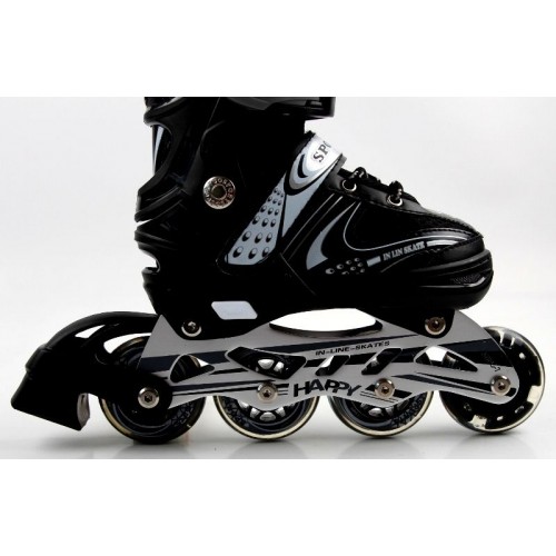 Роликові ковзани Happy 34-37 Black (153316501-M) Роликові ковзани Happy 34-37 Black (153316501-M)