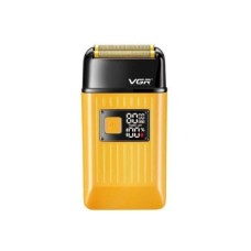 Електробритва-шейвер з дисплеєм акумуляторна сіткова VGR V-357 Жовта