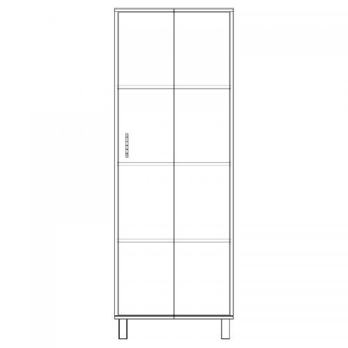 Шафа-Пенал Тиса Мебель ШС-617 Дуб сонома 166x35x60 см