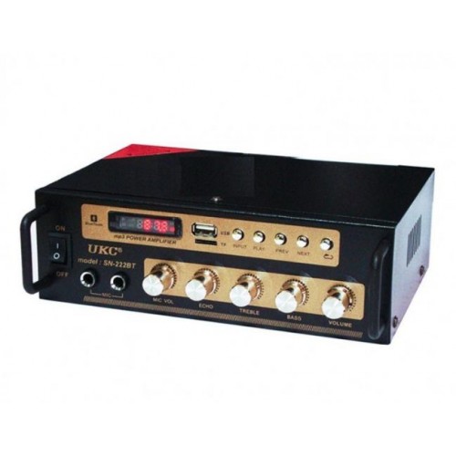 Підсилювач звуку Bluetooth UKC SN 222 BT Black (008335) Підсилювач звуку Bluetooth UKC SN 222 BT Black (008335)