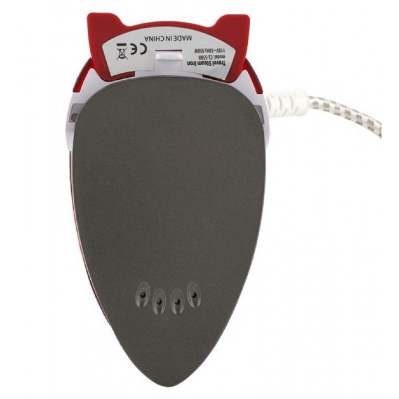 Дорожня міні праска та відпарювач для одягу 2 в 1 Hot Steamer HT-558B з поворотною ручкою 1000 Вт міні відпарювач Червоний