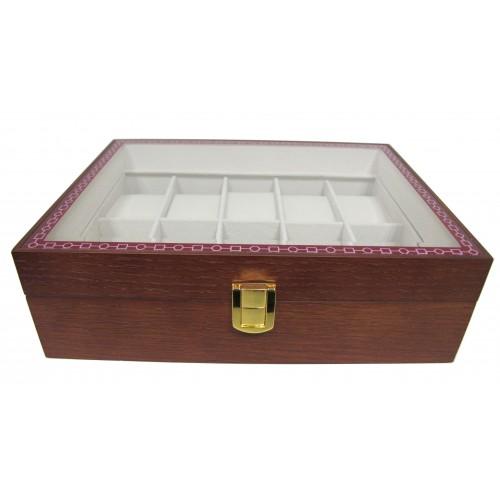 Шкатулка для зберігання годинників Craft 10WB.MAT.BR 26,2х20х8.5 см Коричнево-сірий Шкатулка для зберігання годинників Craft 10WB.MAT.BR 26,2х20х8.5 см Коричнево-сірий