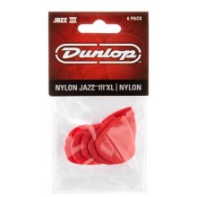 Медіатори Dunlop 47PXLN Nylon Jazz III XL Red Nylon Player's Pack (6 шт.)