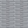Самоклеюча 3D панель кладка срібло Sticker Wall 3080х700х5мм