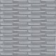 Самоклеюча 3D панель кладка срібло Sticker Wall 3080х700х5мм