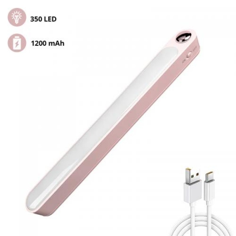 Світлодіодний нічник з акумулятором Inspire K620 3.5Вт 6000К USB 5V Рожево-білий