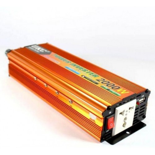 Перетворювач автомобільної напруги інвертор UKC AC/DC SSK 2000W 12V (1756374642) в інтернет супермаркеті PbayMarket!