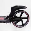 Двоколісний складаний самокат ліхтарик 2 амортизатора Best Scooter 100 кг Black and red (114434)
