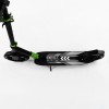 Самокат двоколісний складаний амортизатор Best Scooter PU колеса 100 кг Black and green (105427)